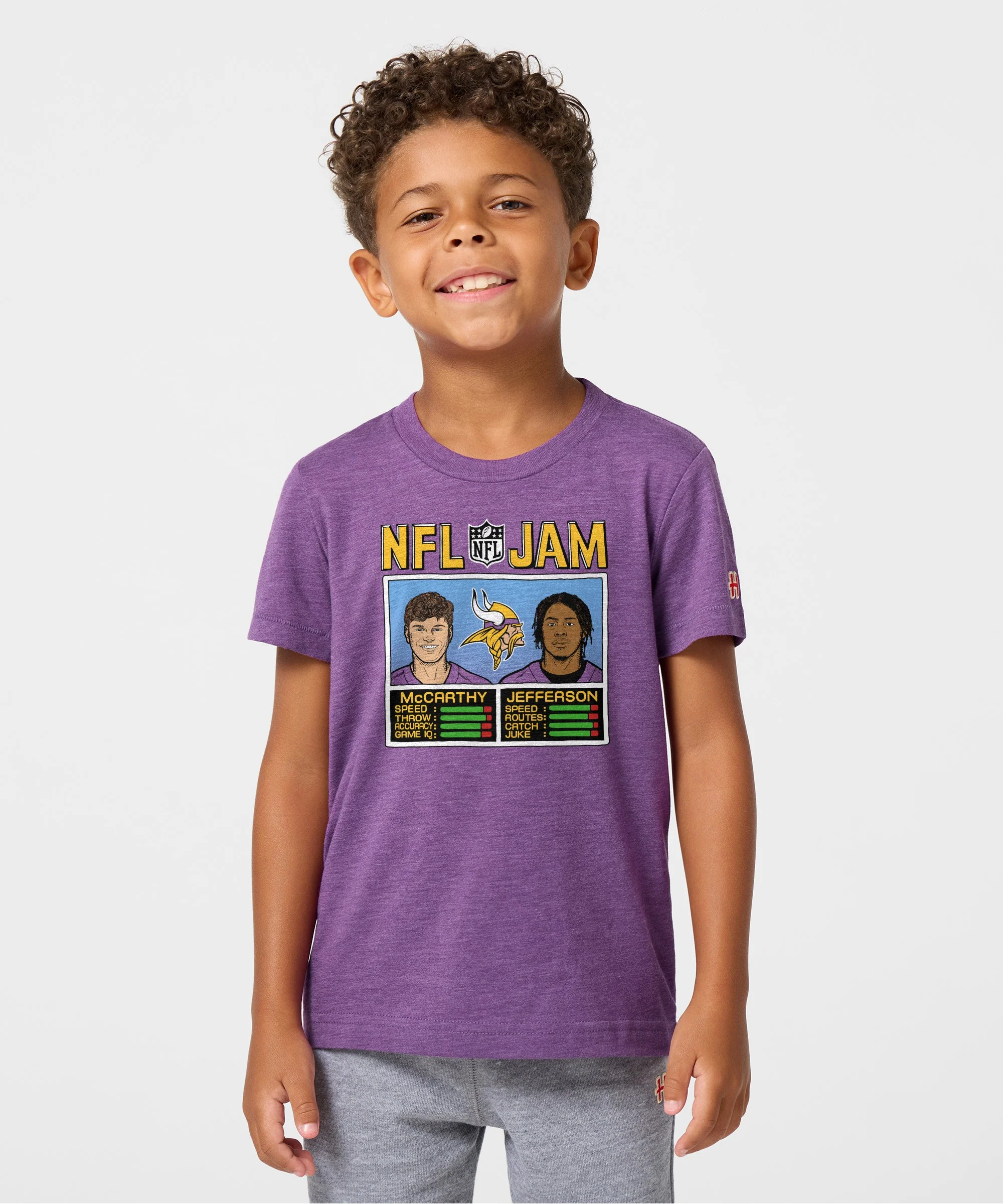 Youth NFL Jam Vikings McCarthy And Jefferson - Image 3