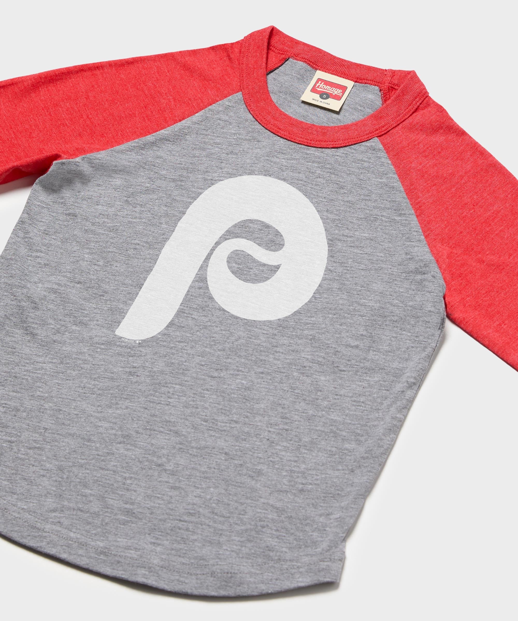 Youth Philadelphia Phillies Cap Logo '70 Raglan - Image 2