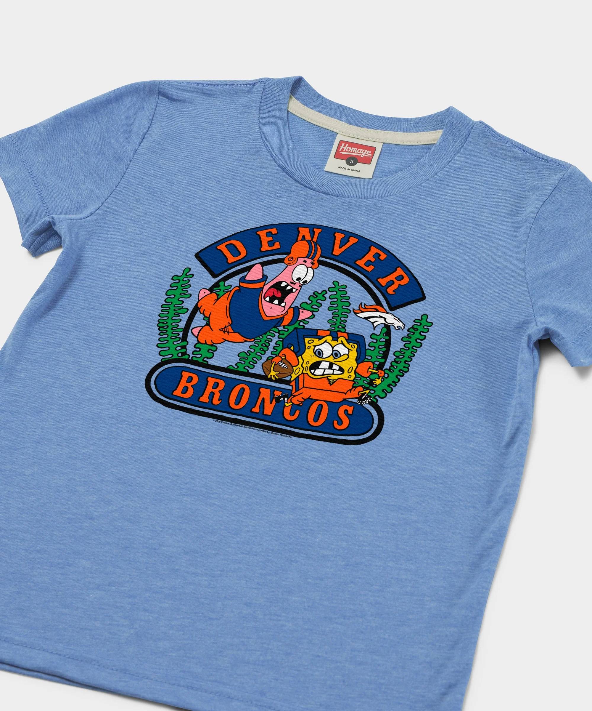Youth SpongeBob And Patrick x Denver Broncos - Image 2