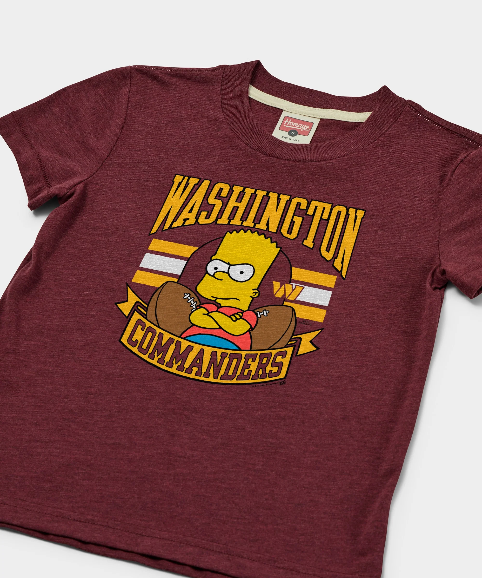 Youth The Simpsons Bart x Washington Commanders - Image 2
